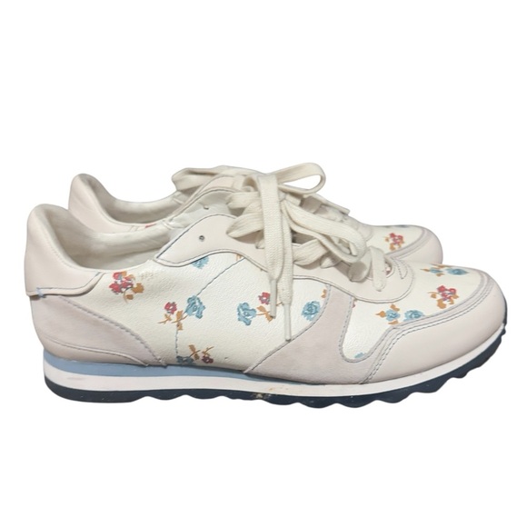 Coach C142 runner rose feminine athletic sneakers floral quiet luxury - Picture 3 of 11